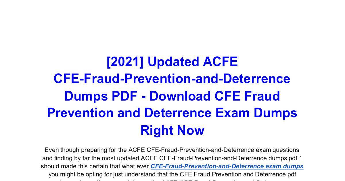 CFE-Fraud-Prevention-and-Deterrence Testengine