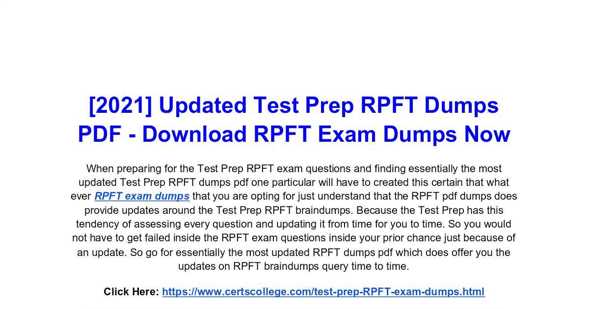 RPFT PDF