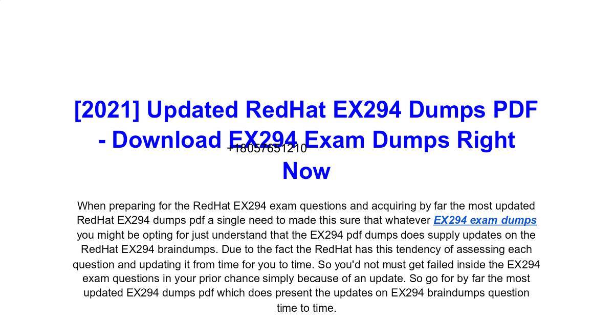 EX294 Valid Dumps Pdf