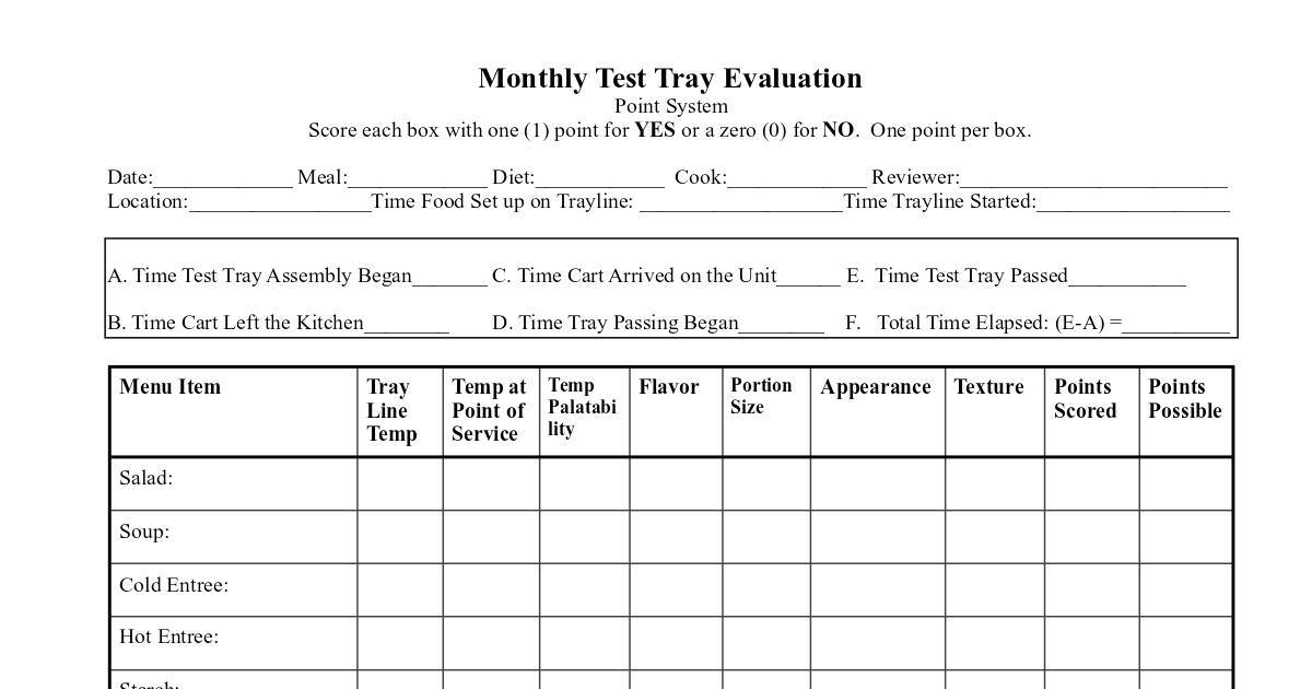 Test Tray Evaluation 2020.pdf DocHub