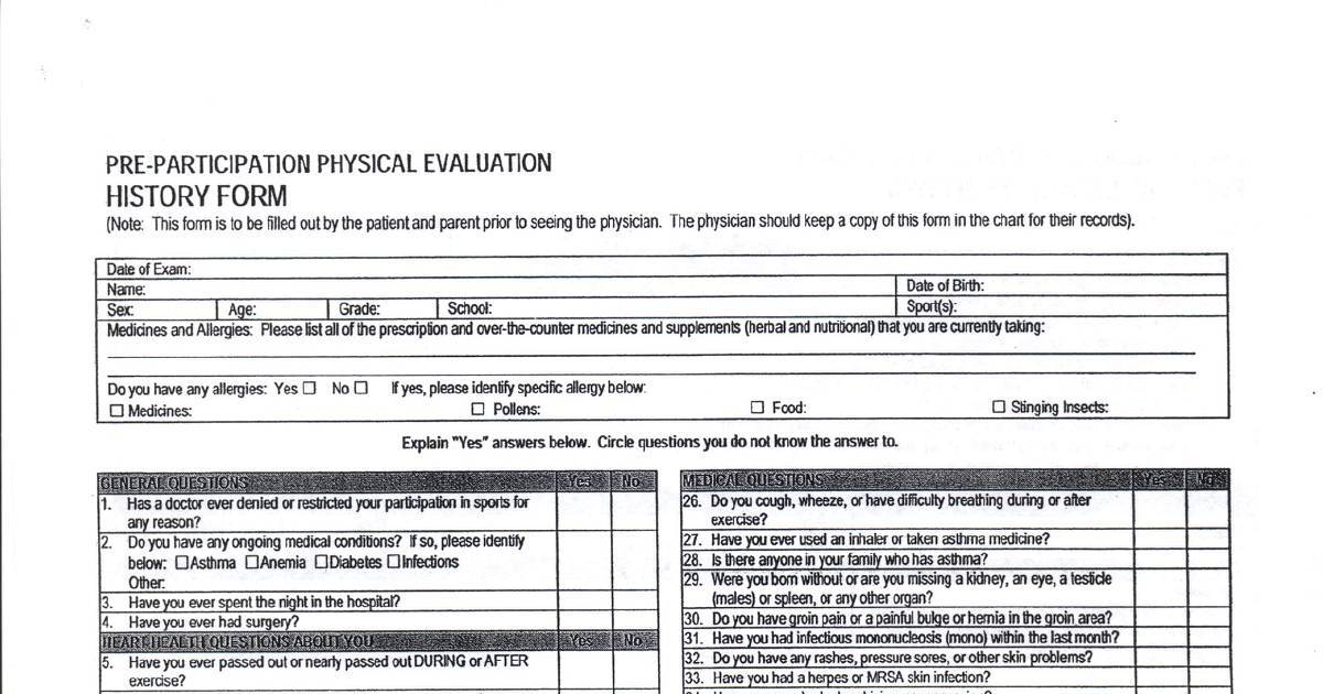 Physical Form Pdf Dochub