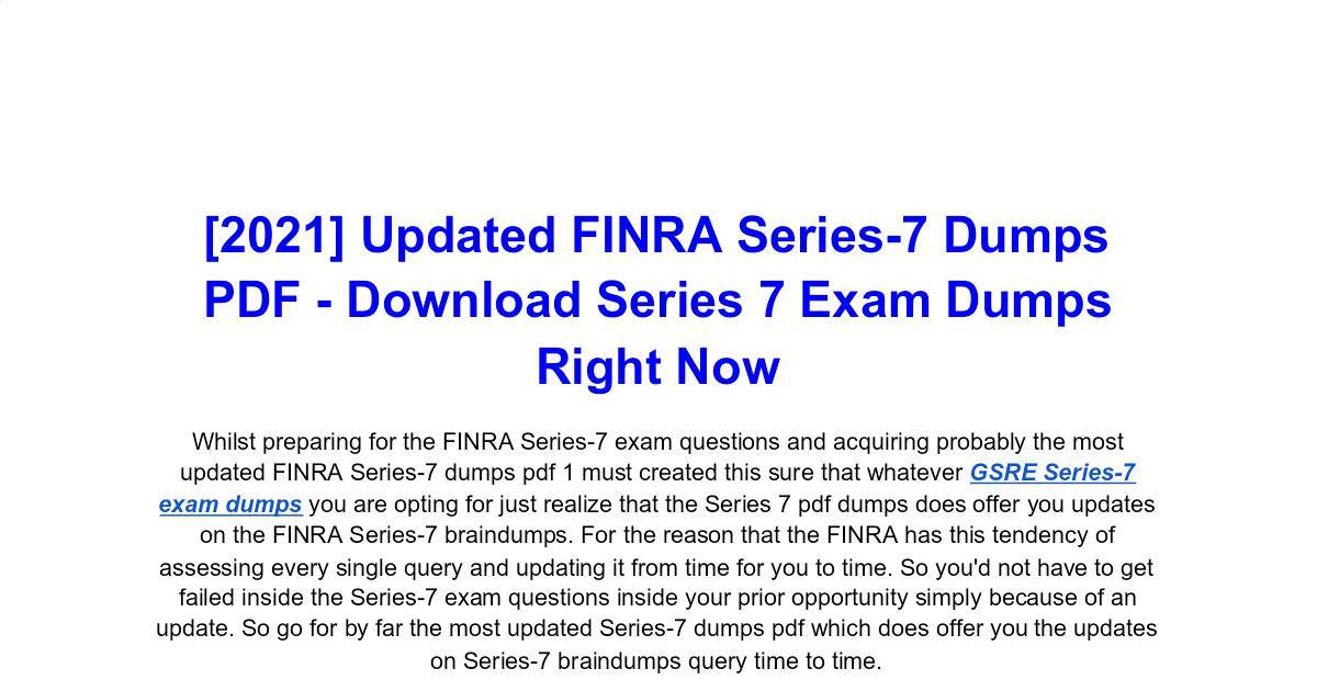 100% Series-7 Exam Coverage