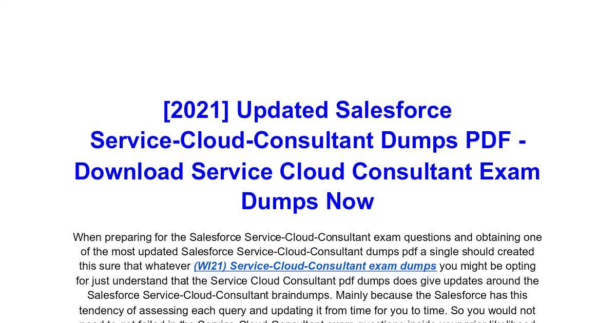 Service-Cloud-Consultant Test Cram Review