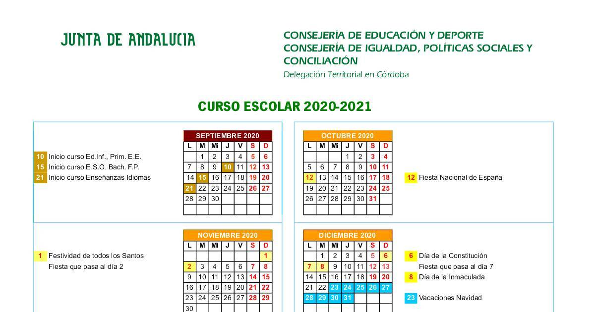 Calendario 2017 Escuela Córdoba: Imprime y Organiza