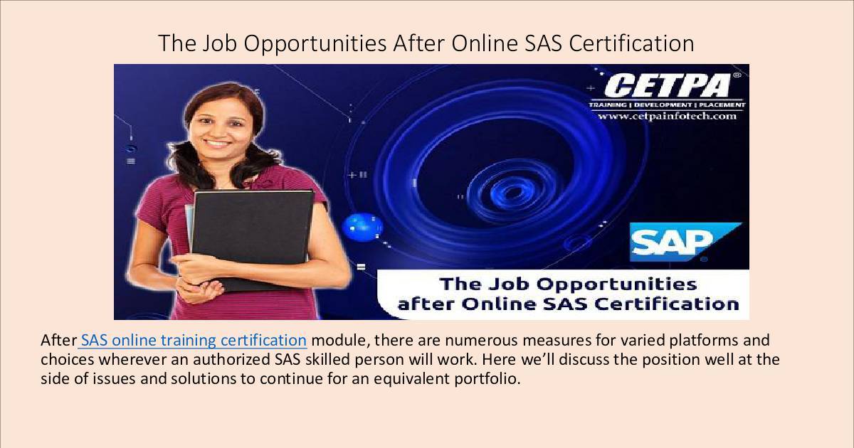 The Job Opportunities After Online SAS Training.pdf | DocHub