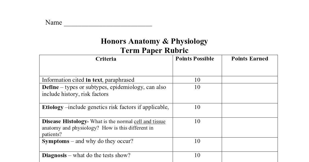 Essay rubric high school picture