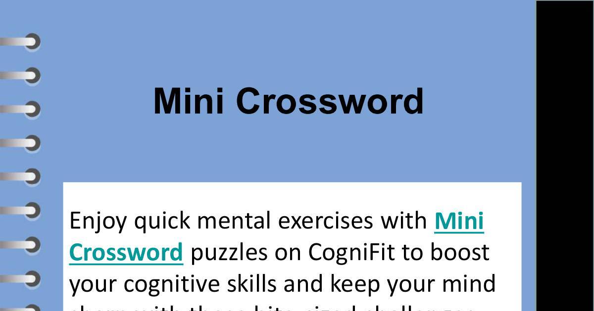 Mini Crossword.pdf | DocHub