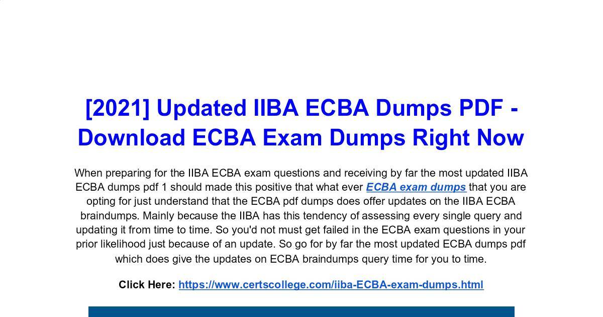 ECBA Praxisprüfung