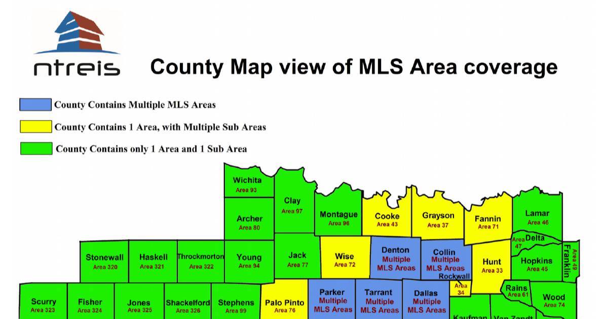 Ntreis Mls Area Map Ntreis Coverage Area | Dochub