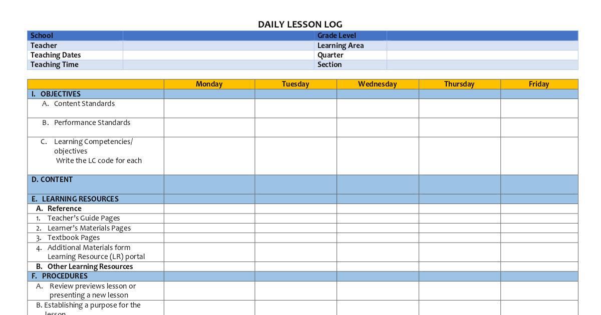 Download Deped K Daily Lesson Log Dll Q Week Grade All Sexiezpicz Web Porn 0892