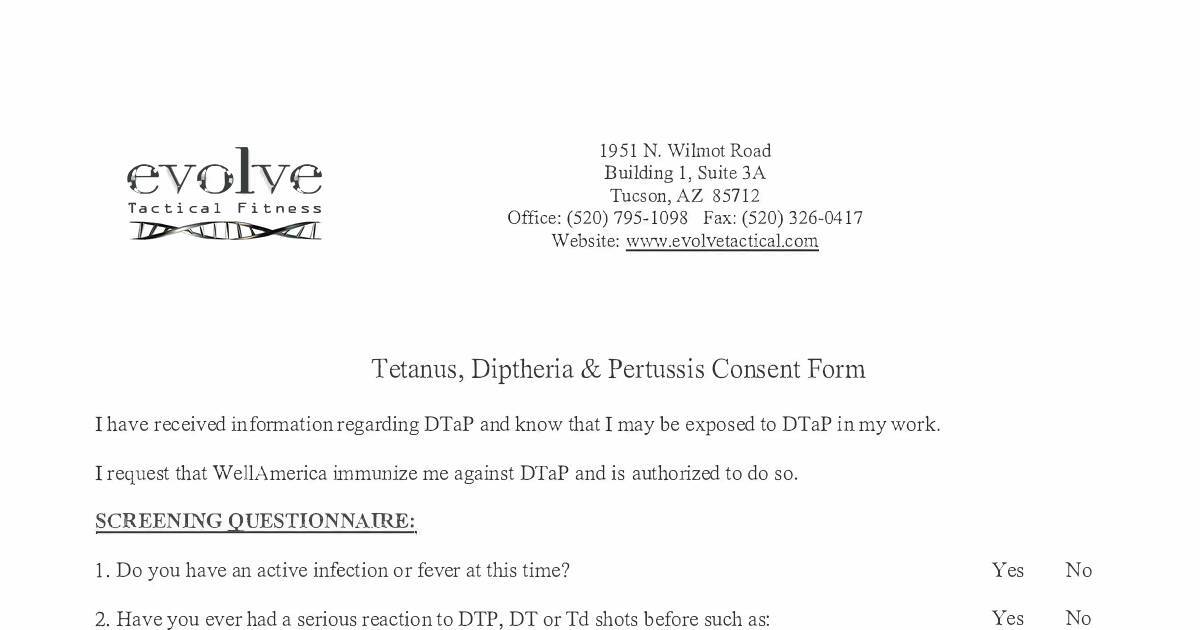 tetanus, Diptheria _ Pertussis consent form.pdf | DocHub