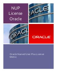 NUP License Oracle DocHub