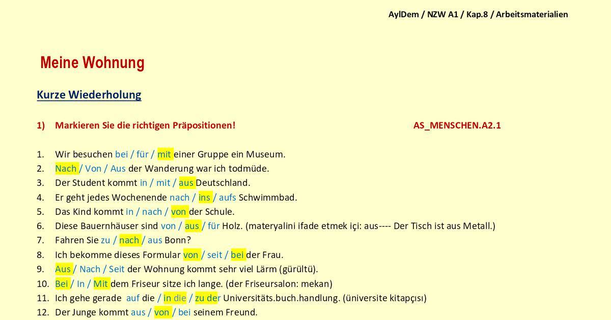 Meine wohnung essay a1 picture