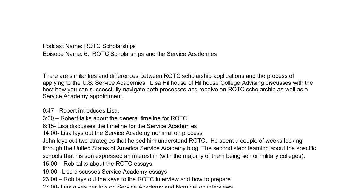 Nrotc essay prompt image