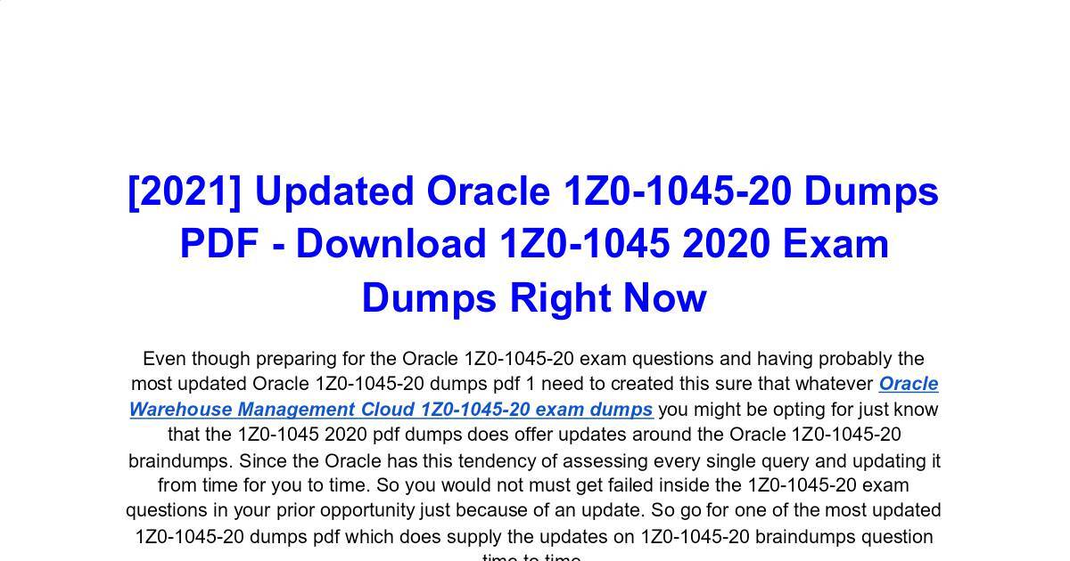 1z0-1045-22 New Study Questions