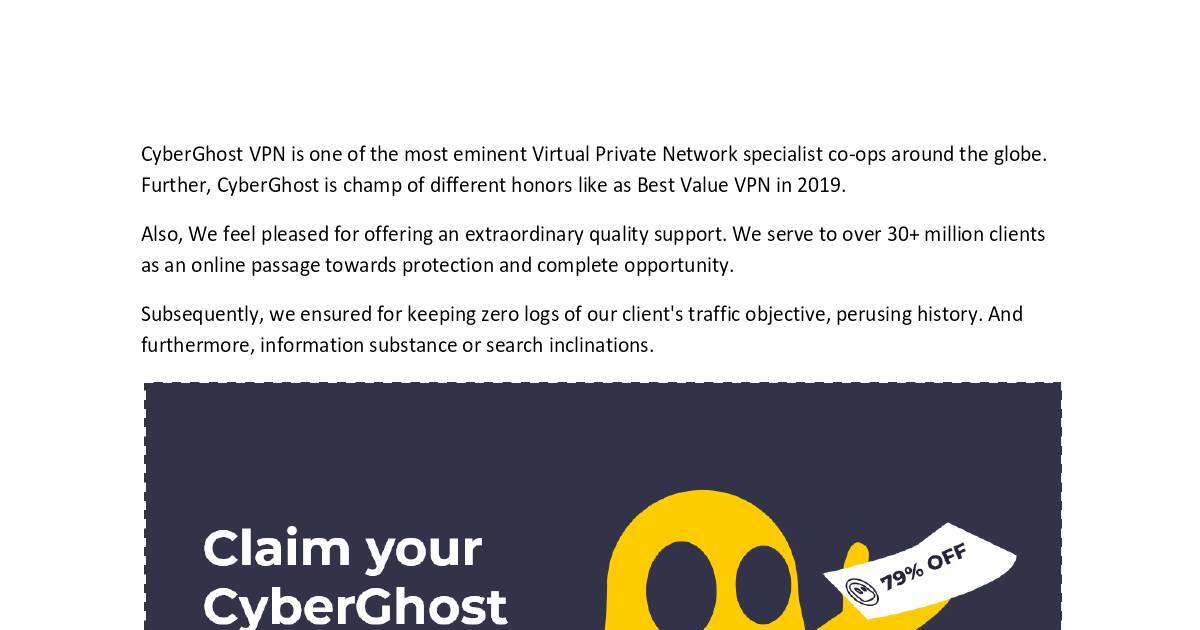 cyberghost promotion code