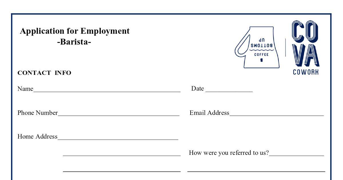Barista Application DocHub