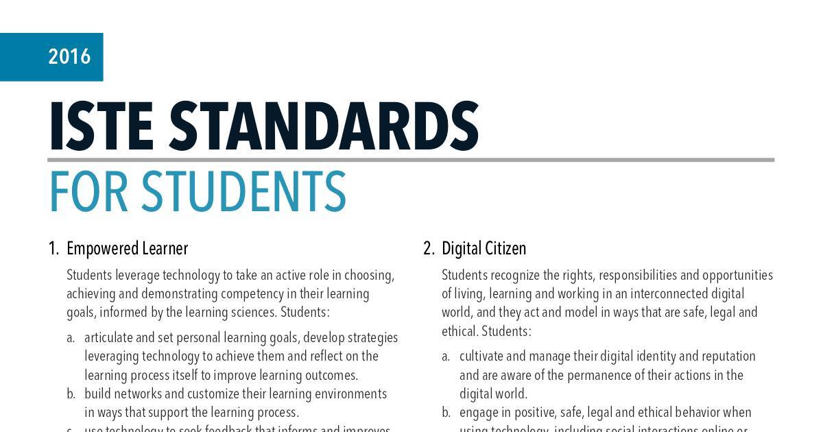 ISTE Standards For Students (Permitted Educational Use).pdf | DocHub