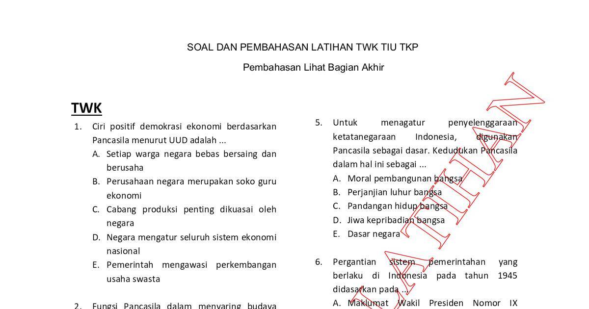 14 Soal Latihan Dochub