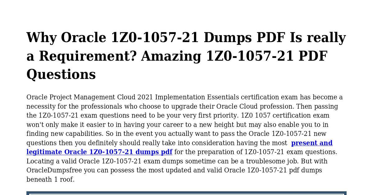 Training 1z0-1057-22 Pdf