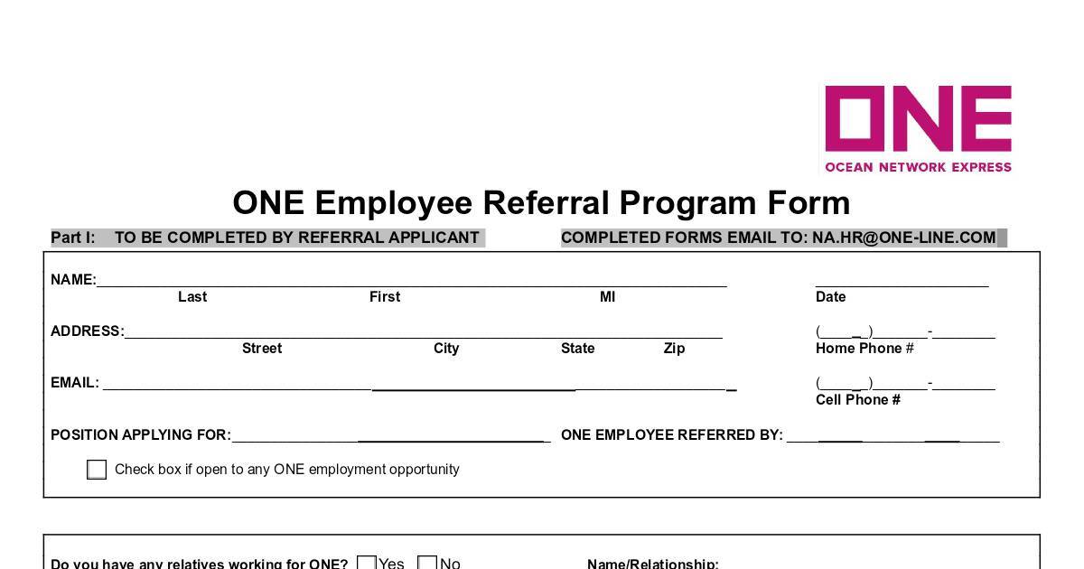 Employee Referral Form Pdf DocHub   Employee Referral Form Pdf 