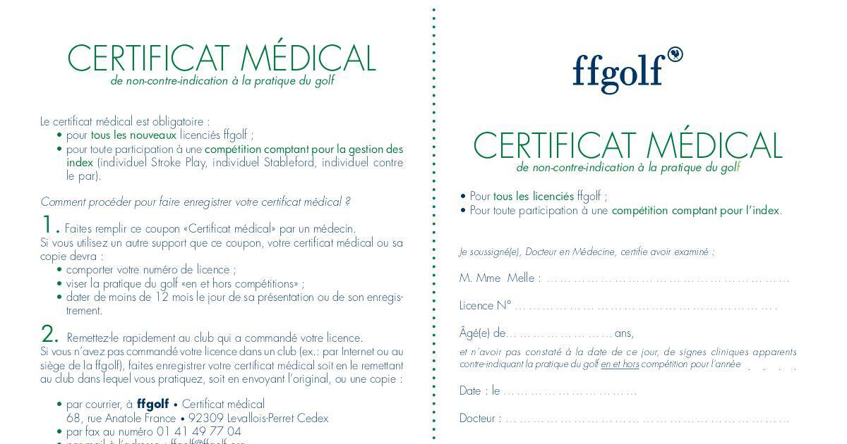 CERTIFICAT MEDICAL | DocHub