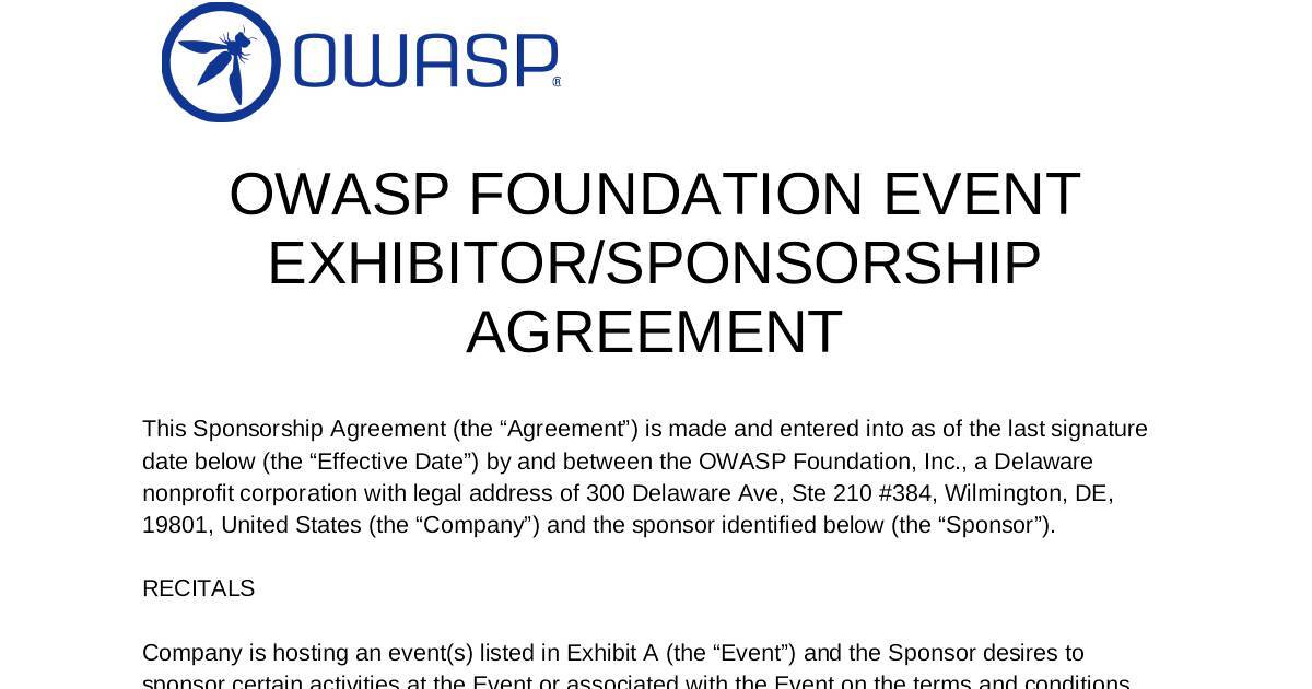 Verimatrix 2024 Global AppSec Lisbon Agreement OWASP Foundation Inc