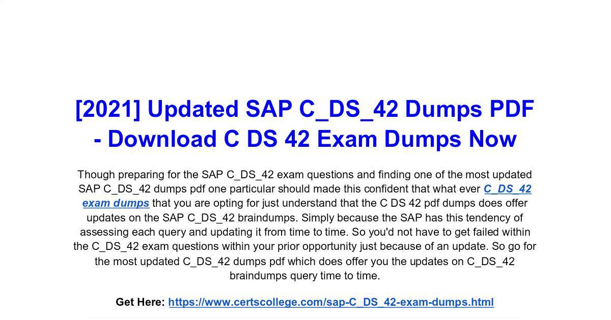 C-DS-42 Examsfragen