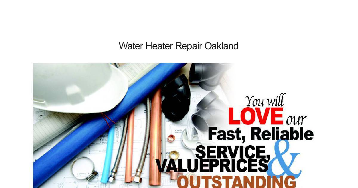 Water Heater Repair Oakland DocHub