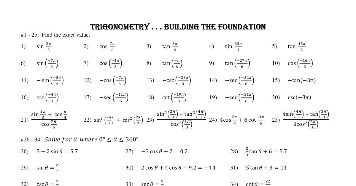 Trigonometry Building The Foundation Dochub Hot Sex Picture 5819