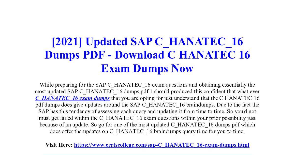 Reliable C_HANATEC_18 Study Notes