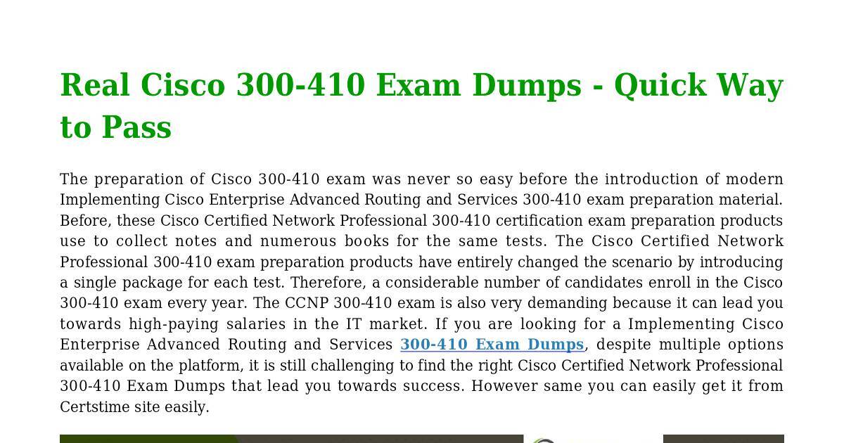 Reliable 300-410 Exam Blueprint