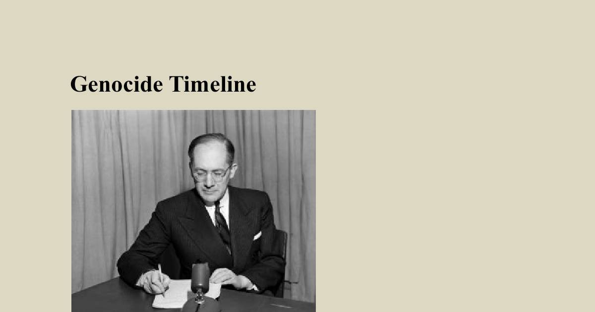 Genocide Timeline | DocHub