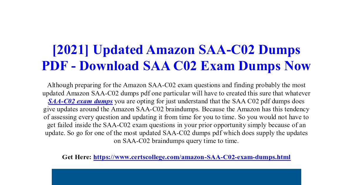 Influence of Amazon SAA-C02 Dumps PDF on SAA-C02 Exam.pdf | DocHub