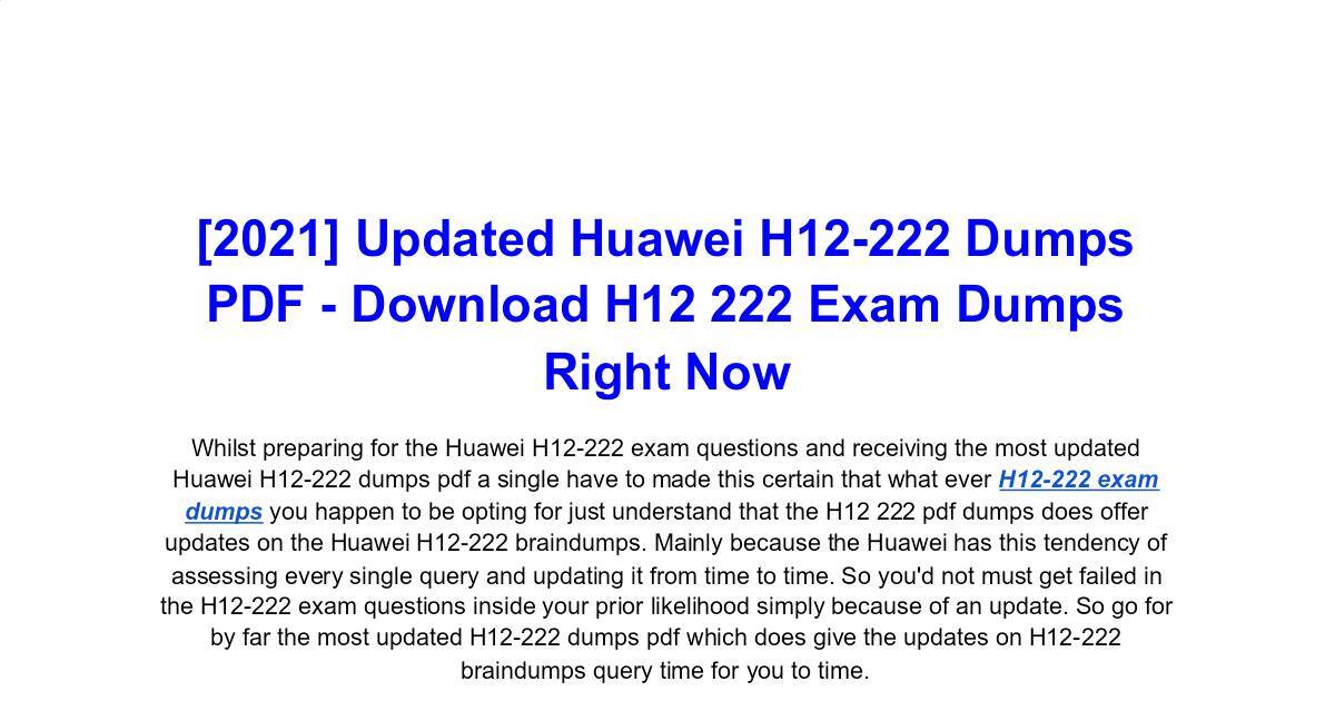 H12-921_V1.0 Examengine