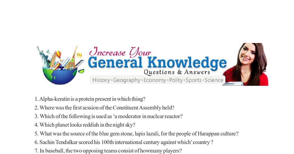 5000 General Knowledge Questions And Answers | DocHub