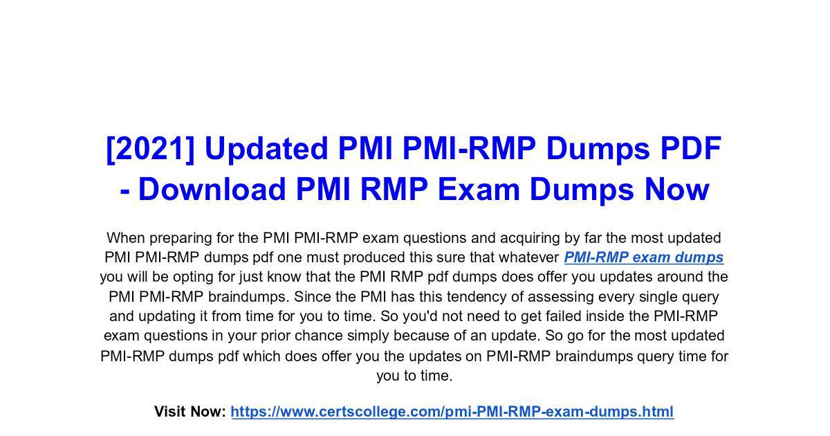 PMI-RMP Tests