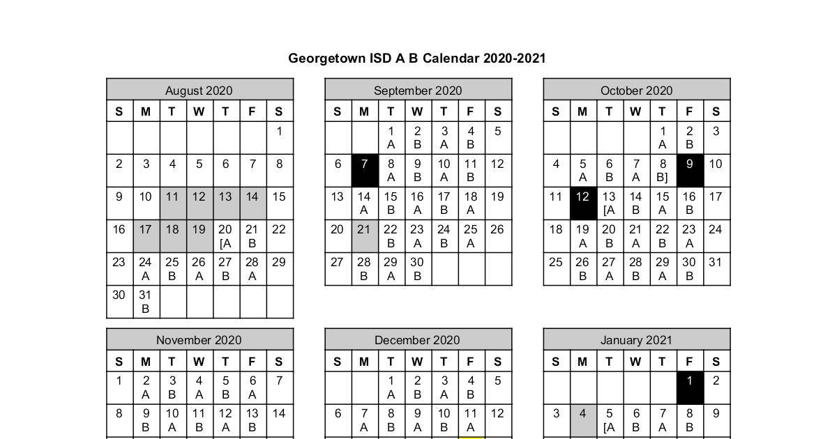 GISD A B Calendar .pdf DocHub