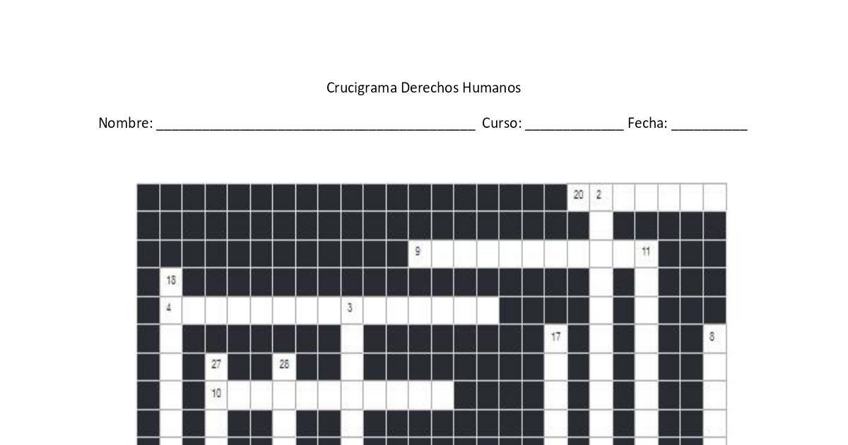 Crucigrama Derechos Humanos.pdf | DocHub