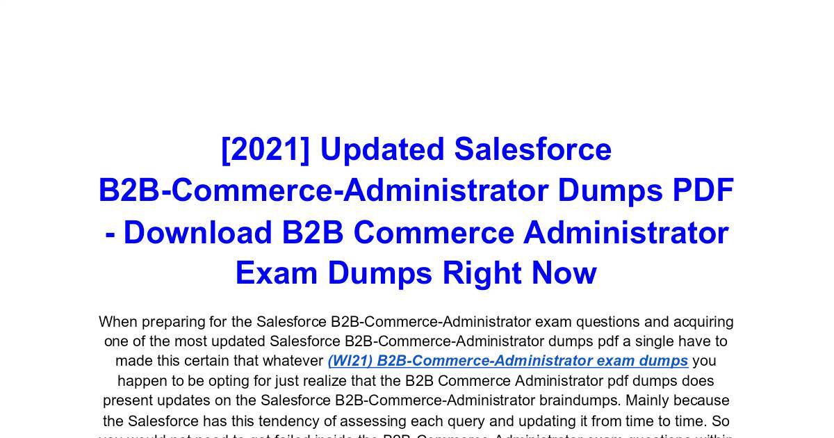 B2B-Commerce-Administrator Buch
