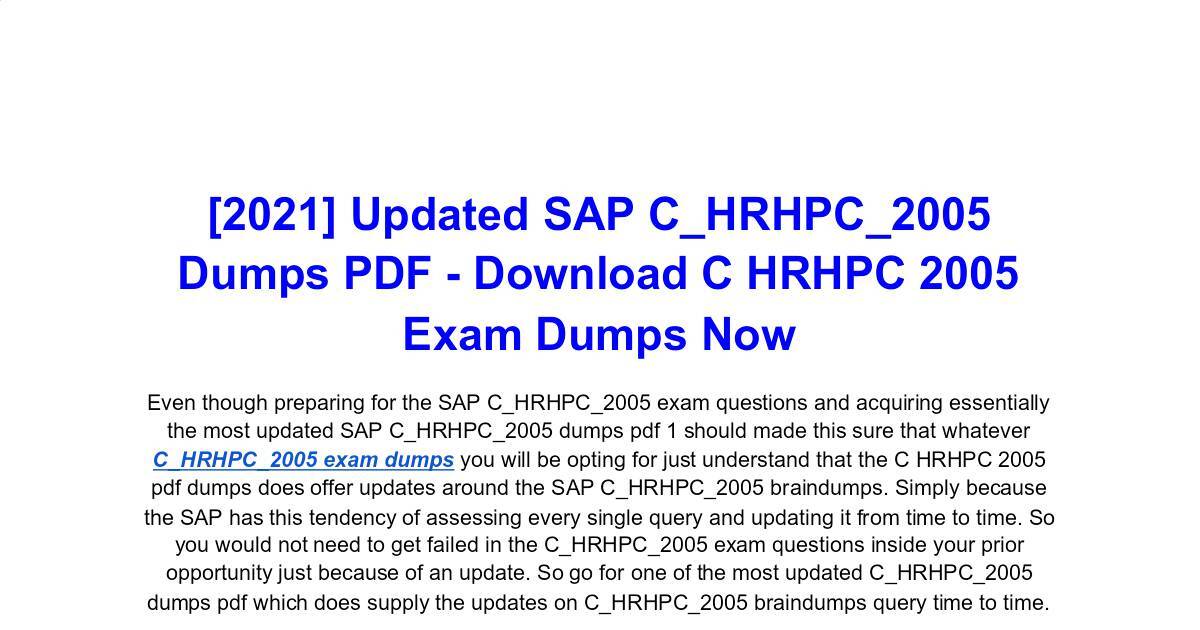 C-HRHPC-2211 Demotesten
