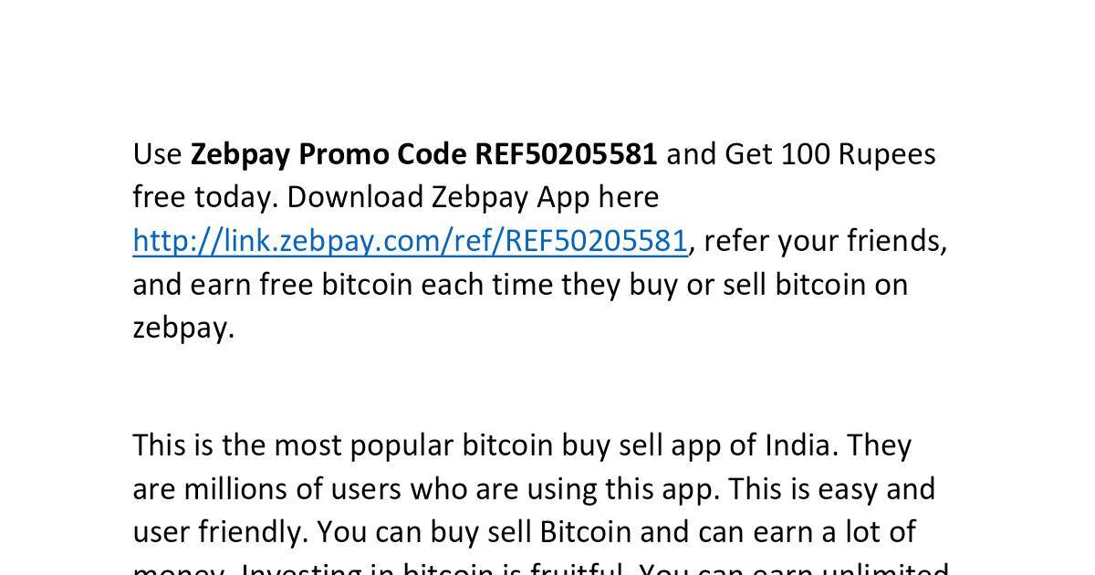 Free btc promo code